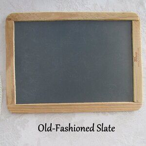 SLATE CHALKBOARD w CORK BOARD REVERSE, ANNE of GREEN GABLES STYLE for PLAY & USE
